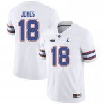 Men's Florida Gators #18 Jalon Jones NCAA Jordan Brand White Authentic Stitched College Football Jersey LSY4162GB